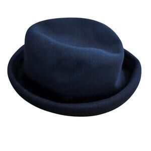 Alta Classe Black 100% Wool Bowler Hat